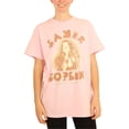 thumbnail image 1 of Junk Food - Camiseta gráfica para mujer Janis Joplin Kozmic Blues, rosa, pequeña, 1 of 5