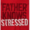 thumbnail image 2 of Funny Father Knows Stressed Pun Men's Graphic T Shirt Tees Brisco Brands L, 2 of 6