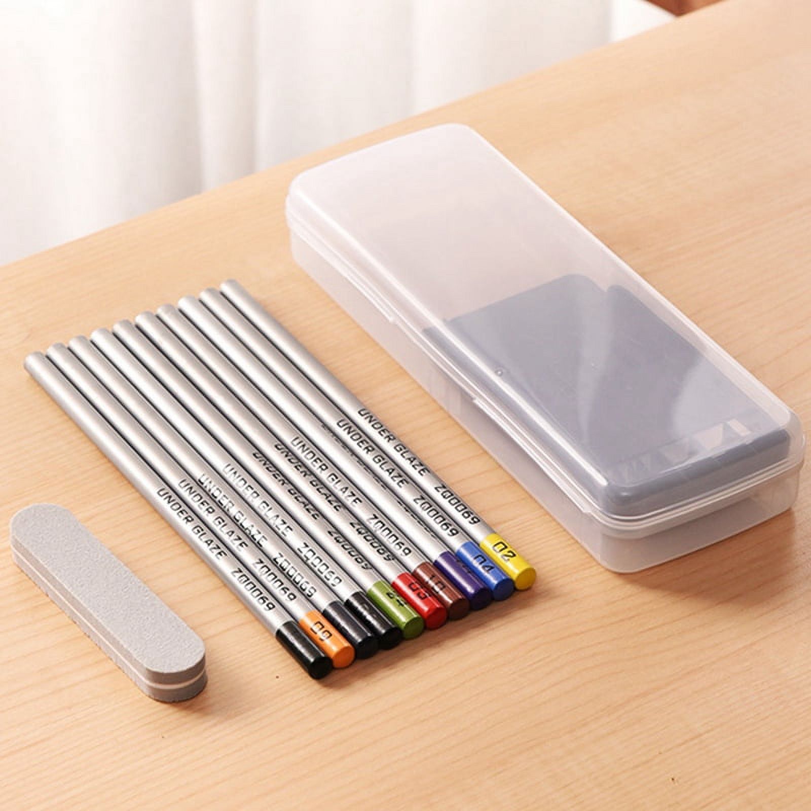 10Colors/Set Pottery Art Underglaze Color Pencil DIY Ceramic Hand Painted Glaze Chalk Pottery Painting and Coloring Tool