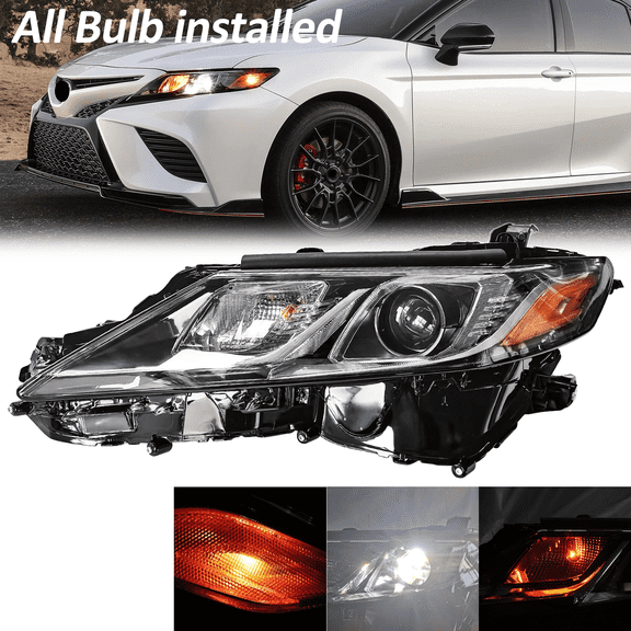 For 2018 2019-2024 Headlight Toyota Camry L LE SE Left Driver Side Headlamps