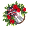 thumbnail image 2 of Huge Memorial Day Savings! Boovnll Patriotic Wreath, 14" Handcrafted Red White Blue Twig Memorial Day Wreath, 4th of July Wreath for Indoor, Front Door, Fireplace, Wall Decor, 4th of July Decorations, 2 of 7
