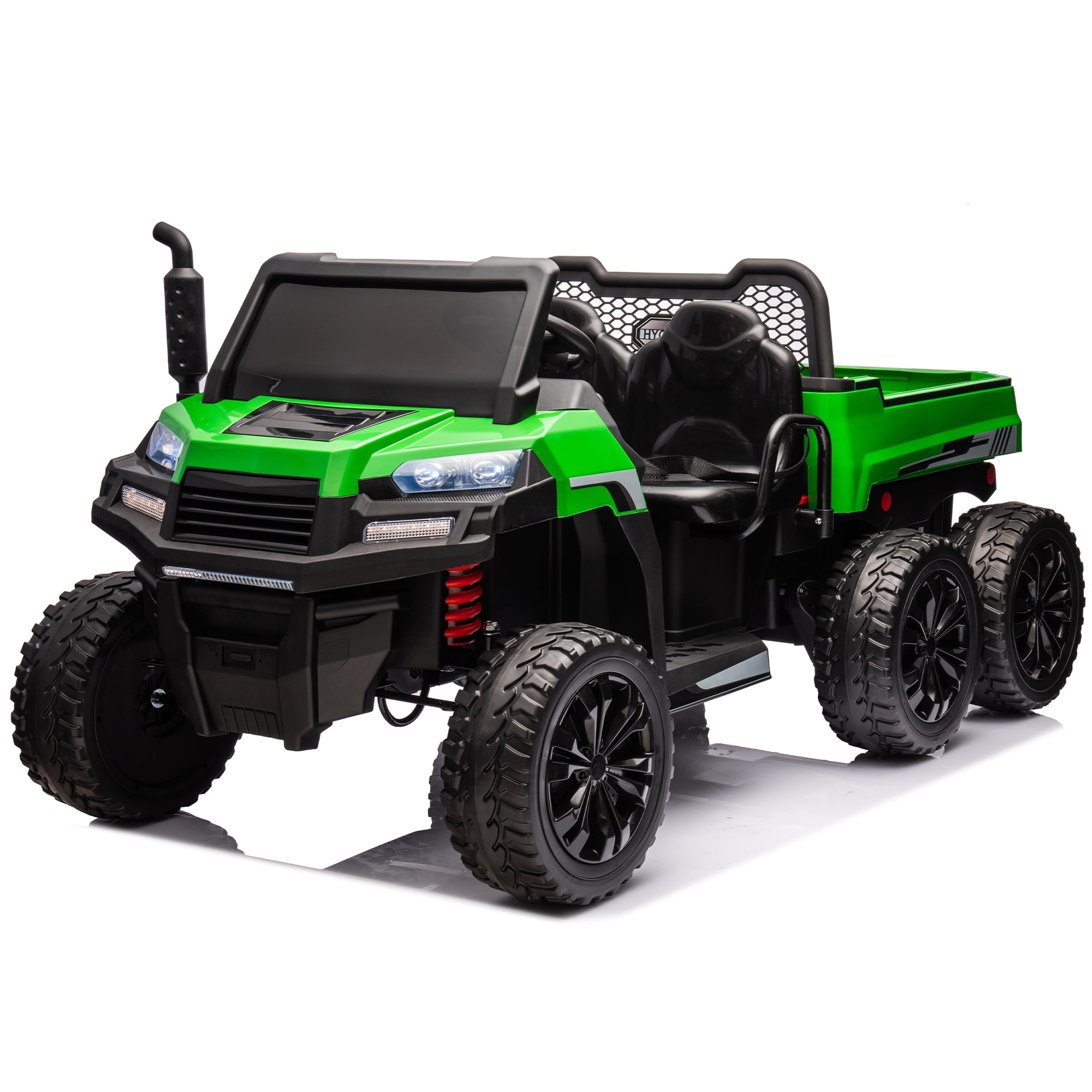 CIPACHO 24 V 2-Seater UTV Kids Ride On Truck with Dump Bed, Electric Kids Car 4WD with 6 Wheels, Foam Tires, Suitable for Off-Roading, Remote Control, Green CIPACHO 24 V 2-Seater UTV Kids Ride On Truck with Dump Bed, Electric Kids Car 4WD with 6 Wheels, Foam Tires, Suitable for Off-Roading, Remote Control, Green