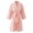 Pink, variant on Comfortable Lightweight Bathrobe for Adults Fluffy Soft Cotton Bathrobe for Men Women Quick Dry Unisex Robe Breathable Loungewear Comfortable for Home