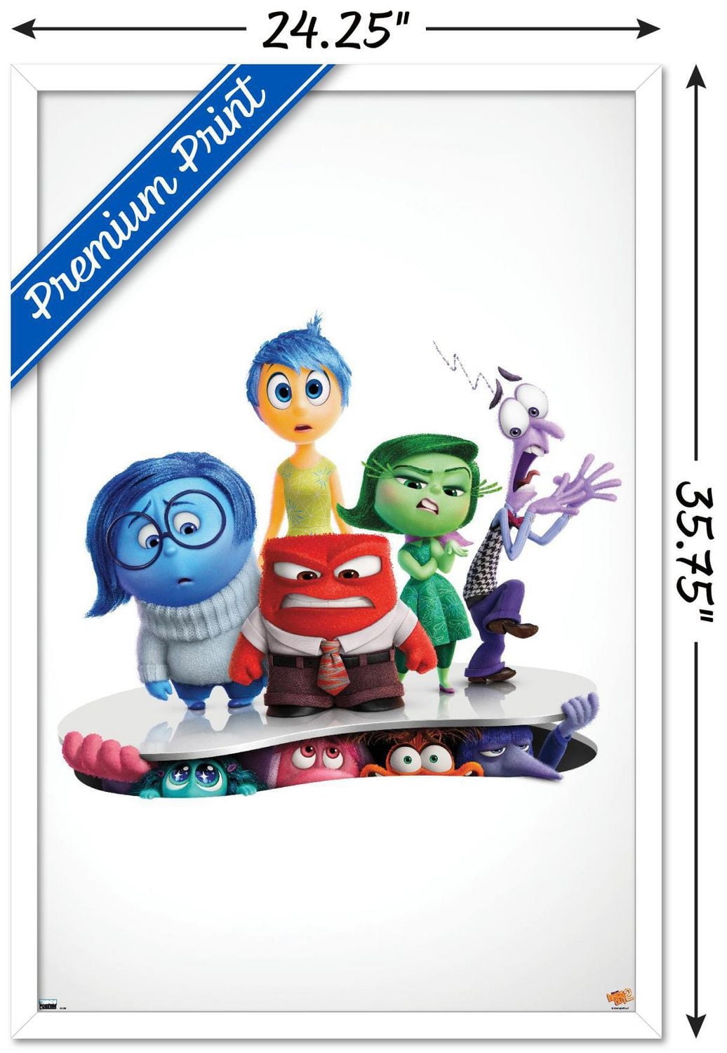 Disney Inside Out 2 - One Sheet Wall Poster, 14.725" x 22.375" Framed
