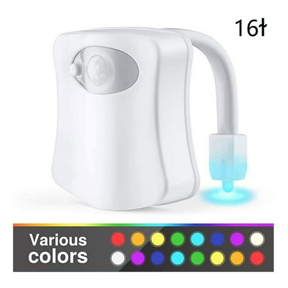 Toilet Light Motion Sensor Activated 16 Colors Changing, LED Toilet Seat Lights Inside Glow Bowl, Smart Disco Potty Night Light for Bathroom