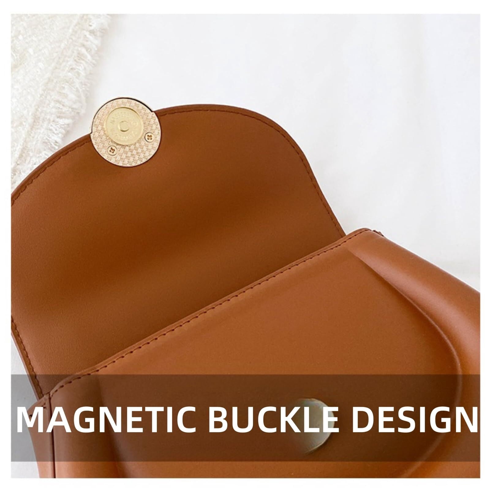 Crossbody Purse for Women Small Crossbody Bags Trendy Leather with Adjustable Shoulder Strap for Backpack Travel