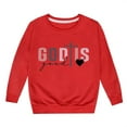thumbnail image 3 of WOYY Toddler Girls Round Neck Sweatshirt Letter Print Casual Pullover Top, Sizes 3-4T, 3 of 3