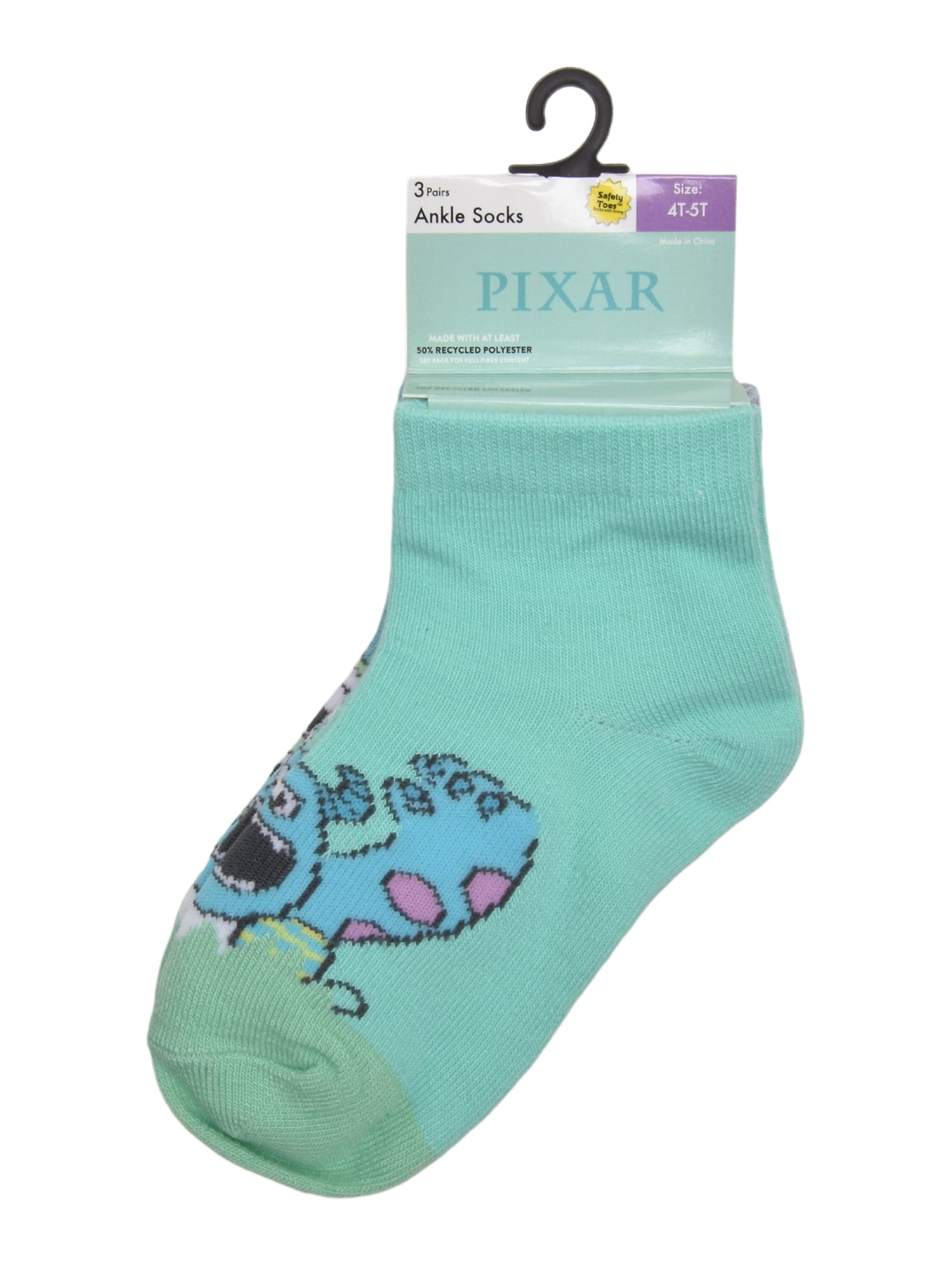 Character Toddler Ankle Easter Socks, 3-Pack, Sizes 12M-5T