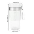 thumbnail image 3 of Dvkptbk Portable Blenders 350ml Size Eletric USB Juicer Cup, Fruit,, Baby Food Mixing with Updated 2 Blades, 3 of 7