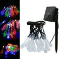 thumbnail image 4 of Crystal Waterdrop LED String Lights Solar Battery USB Powerful Outdoor Waterproof Fairy Lamp Decor Garden Lawn Street Christmas (WHITE,Battery 6m 40leds), 4 of 6
