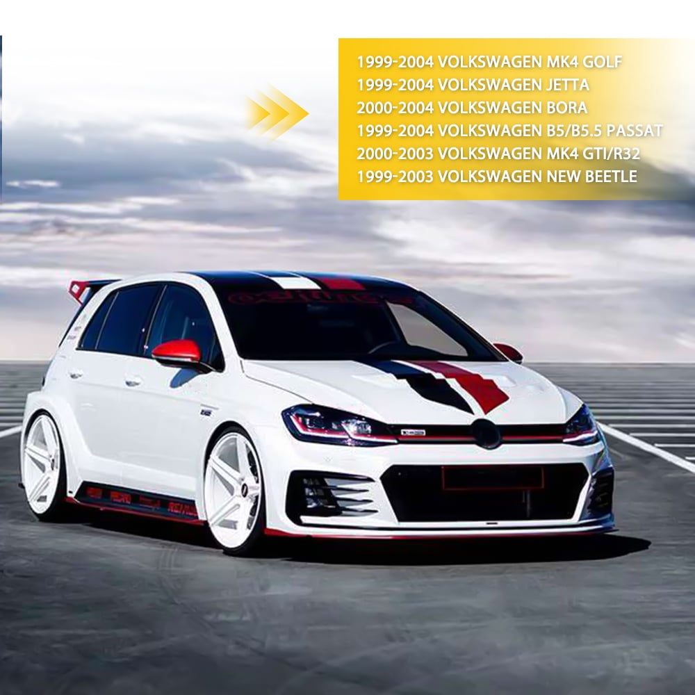 For VW MK4 Golf GTI R32 Jetta Smoked Lens Amber LED Front