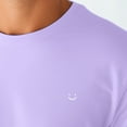 thumbnail image 5 of Dalix Lil Smile Embroidered Cotton Tee Lightweight Jersey Mens in Lavender 2XL XX-Large, 5 of 5