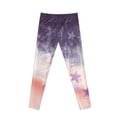 thumbnail image 7 of COEQINE Tie-dye Star Orange Violet Girls's Sport Legging Casual Buttery Soft Athletic Pants Stretchy High Waist Pants, for 12-13 Years Kids Girls, 7 of 7