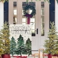 thumbnail image 6 of Merry Christmas Garden Flag 12x18 Inch Double Sided for Outside Welcome Small Burlap Pine Trees Green Holiday Yard Flag CF1277-12, 6 of 7