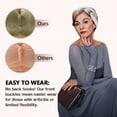 thumbnail image 5 of Sujetador sin costuras para mamá de mediana edad con botones delanteros, ropa interior cómoda para mujeres de mediana edad y mayores, ropa interior fina de talla grande, 5 of 5
