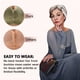 thumbnail image 3 of Sujetador sin costuras para mamá de mediana edad con botones delanteros, ropa interior cómoda para mujeres de mediana edad y mayores, ropa interior fina de talla grande, 3 of 5