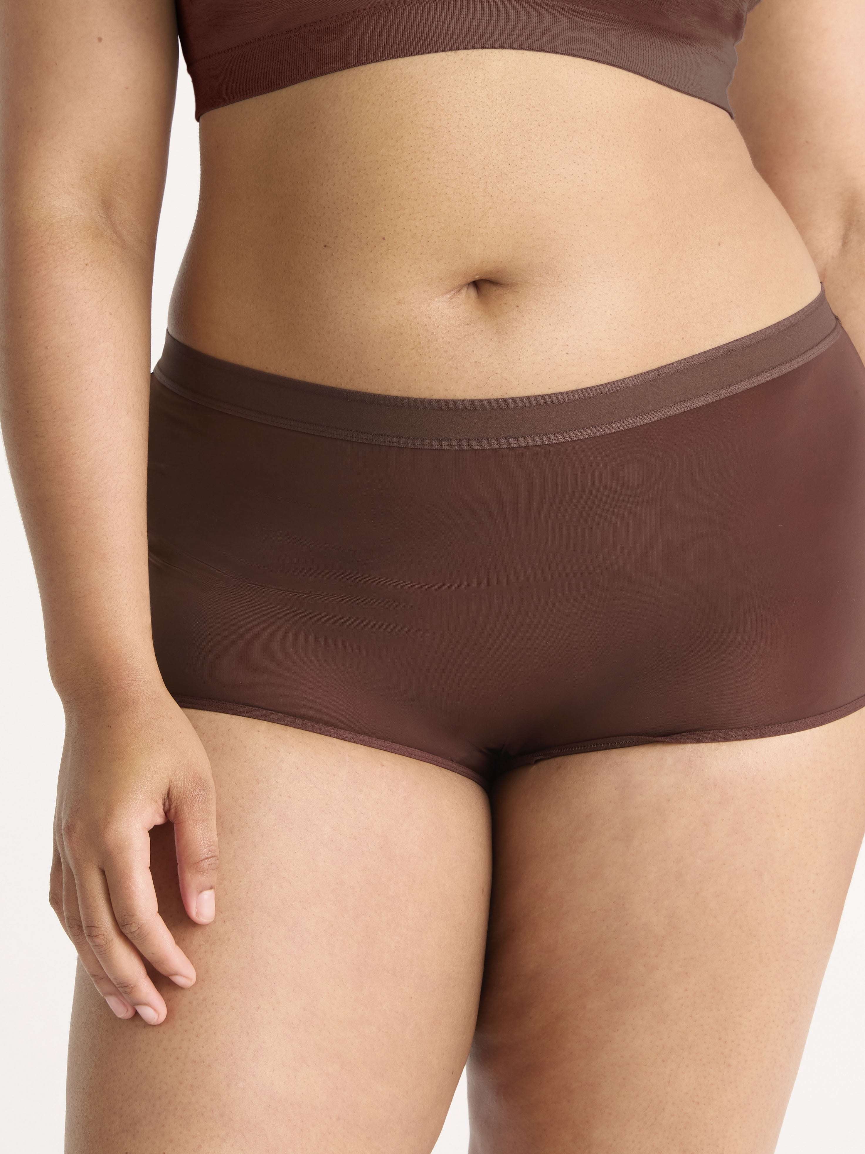 Joyspun Women's Micro Boyshort Panties, 2-Pack, Sizes XS-3XL