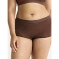 thumbnail image 2 of Joyspun Women's Micro Boyshort Panties, 2-Pack, Sizes XS-3XL, 2 of 7