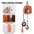 thumbnail image 3 of GloryStar 3 in 1 Electric Hoist Winch, 1100 LBS Heavy Duty Capacity with 110V Power, Remote Control Operation, 25 ft Lifting Height, Equipped with Overload Protection and a 1500W Motor, 3 of 6