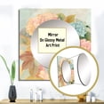 thumbnail image 3 of Designart "Vintage Bouquet of Hydrangeas In Timeless Pastels" Hydrangea Square Mirror Wall Decor Traditional - Large Pink Square Bathroom Mirror - Square Printed Wall Mirror Art, 3 of 5