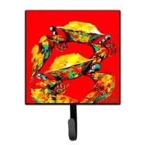 Carolines Treasures MW1073SH4 Crab Two Tone Leash or Key Holder 7Hx4.25W multicolor