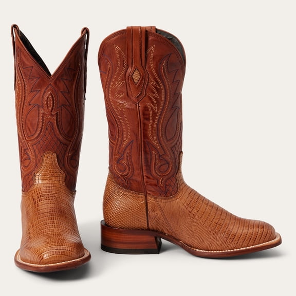 Men's Stetson Arlington Teju Boots Handcrafted JBS Collection Tan