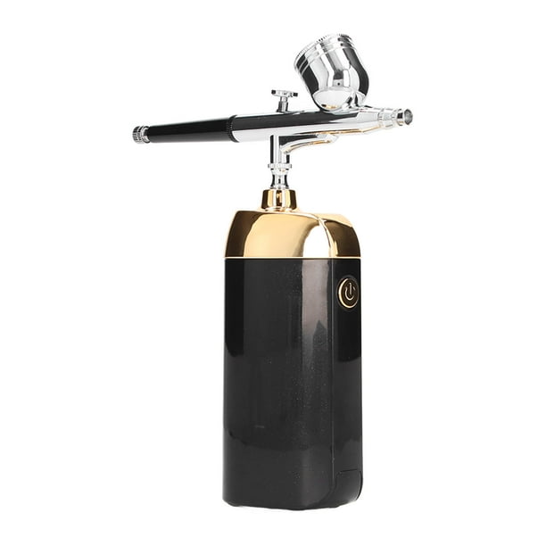 Rociador de Niebla Facial Rociador de Niebla Facial Aerógrafo Facial de Oxígeno Portátil con Antideslizante Modelo de Maquillaje de Pintura Negro Vaporizadores Faciales ANGGREK Otros
