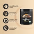 thumbnail image 3 of Polvo de hongos orgánico 10 en 1, 10 oz | Melena de león, shiitake, reishi, cola de pavo, chaga y más | Gran suplemento de hongos para café | Energía, refuerzo inmunológico y apoyo a la salud cerebral, 3 of 5