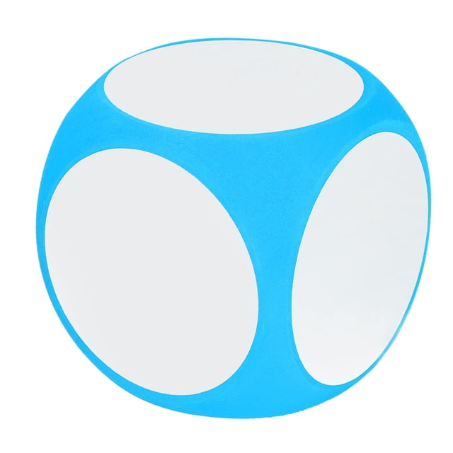 Wipe Off Dice, Vibrant Color Blank Dice For Kindergarten Blue