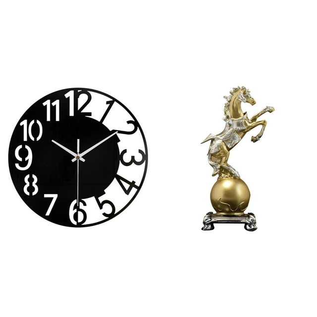 Reloj De Pared Acrílico, Arte Decorativo, Artesanía, Adorno Coleccionable, Figura De Resina, Estatua Moderna, Silencioso, Simple, Redondo, Para Hotel, Oficina, Hogar, Sala De Estar.