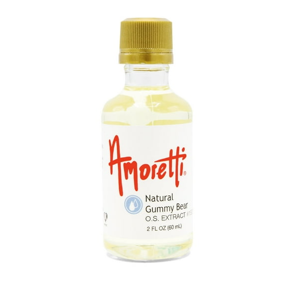 Amoretti - Natural Gummy Bear Extract Oil Soluble 2 oz - Highly Concentrated & Perfect For Pastry or Savory applications, Preservative Free, Vegan, Kosher Pareve, TTB Approved, Non-GMO