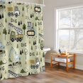 thumbnail image 6 of Shower Curtain for Bathroom Cartoon Tractor Green Digger Shovel Waterproof Bath Curtains Shower Curtains with Hooks,Cute Truck Car Themed Bathroom Curtain Privacy Drapes for Bathtubs Toilet 72x72in, 6 of 9
