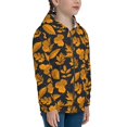 thumbnail image 3 of JUNZAN fall leaf Print Kids Zip Up Hoodies Long Sleeve for Boys or Girls Casual Oversized Jackets with Pocket Loose Tops- Medium, 3 of 6