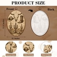 thumbnail image 3 of Canvas Wall Art Western Cowboy Cowboy Hat Boots Desert Cactus Cow Skull Southwestern Oval Framed Canvas Prints Vintage Wall Hanging Decor for Home Decorations 8.6"x11.4", 3 of 7