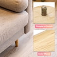thumbnail image 3 of Paquete de 4 patas de muebles, patas de madera redondas de 12 pulgadas para sofá, pies de silla de reemplazo, 3 of 6