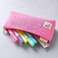 thumbnail image 4 of Extended Pencil Case Stylish Solid Color Dirt Large Capacity Suitable For Elementary School Students, 4 of 6