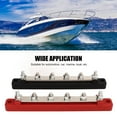 thumbnail image 3 of Borne de Distribution d'Alimentation, 2 Pcs Barre de Bus Marin Robuste Noir Rouge Design Module Universel pour Bateau, 3 of 7