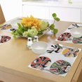 thumbnail image 4 of Ambesonne Kabuki Place Mats Set of 4, Drama Costumes, Standard Size, Multicolor, 4 of 6