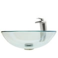 thumbnail image 4 of Novatto NSFC-8048057BN Bonificare Round Clear Glass Vessel Bathroom Sink Combo, 4 of 8