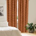 thumbnail image 3 of Ambesonne Abstract Window Curtains, Wavy Art, Each 28" W x 95" L, Burgundy Mustard, 3 of 5