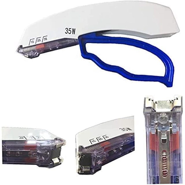 Grapadora de piel 35w Grapadora de piel desechable Removedor de grapas de piel Grapadora de heridas para práctica de emergencia de campo de primeros auxilios