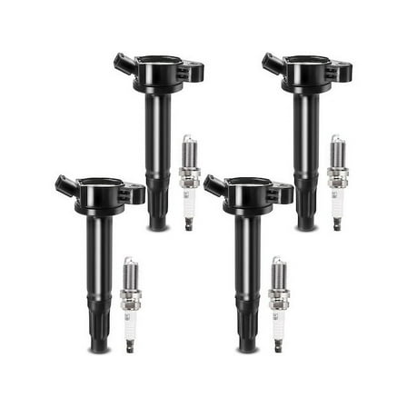 Ignition Coil Set with Spark Plugs 4 - Compatible with 2010 - 2017 Toyota Camry 2.5L 4-Cylinder 2011 2012 2013 2014 2015 2016