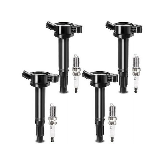 Ignition Coil Set with Spark Plugs 4 - Compatible with 2010 - 2017 Toyota Camry 2.5L 4-Cylinder 2011 2012 2013 2014 2015 2016