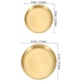 thumbnail image 2 of SHINYPASING 4 Pcs Assiette à Salade Ronde en Acier Inoxydable pour Décoration de la Maison Événements, 2 of 7