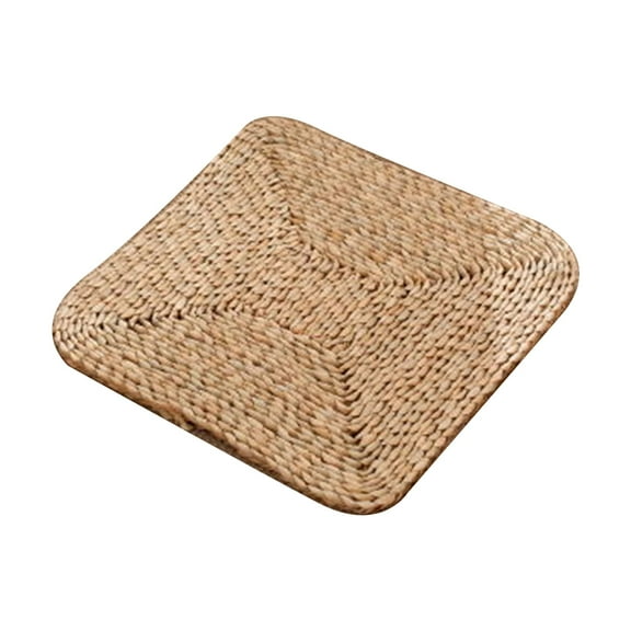 Mictong tatami floor pillow cushion, thickened room floor grass mat, suitable for indoor and outdoor seats, brown, 1 piece
