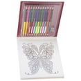 thumbnail image 3 of Color Your Way to  Calm Adult Coloring Book Set Butterflies & Botanical Garden, 3 of 5