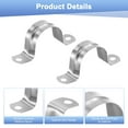 thumbnail image 2 of Uxcell 30-Pack Conduit Clamps, 1-1/4 in Stainless Steel Rigid Pipe Strap M32 U Bracket Pipe Clamps for Plumbing, 2 of 7