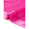 thumbnail image 5 of INSPIRE CHIC Women's Satin Trim Mesh Shrug Cap Sleeve Open Front Cropped Bolero Cardigan M Hot Pink, 5 of 6