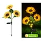thumbnail image 4 of Luces solares de girasol, luces solares de flores, regalo de jardinería, luces solares de estaca de jardín de girasol para patio trasero al aire libre Girasol de 3 cabezas, 4 of 8