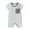 Grey, variant on PINQI Baby Casual Jumpsuit Toddler Boys Girls Short Sleeve Romper Summer Bodysuits with Pockets for 0 to 18 Months